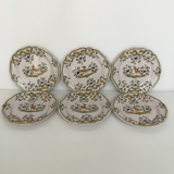 Series of 6 Moustiers plates