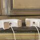 Pair of Italian travertine lamps by Fratelli Mannelli