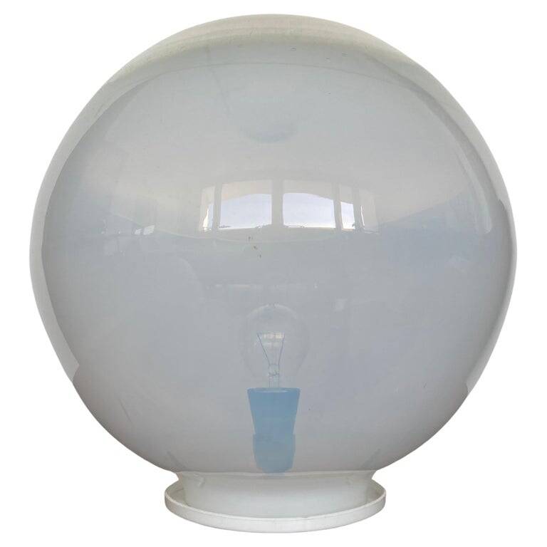 Big mid-century art glass table lamp, Czechoslovakia, 1970s