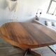 Table ronde extensible papillon en palissandre