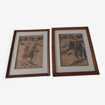 Lot de 2 gravures "écho de la mode"