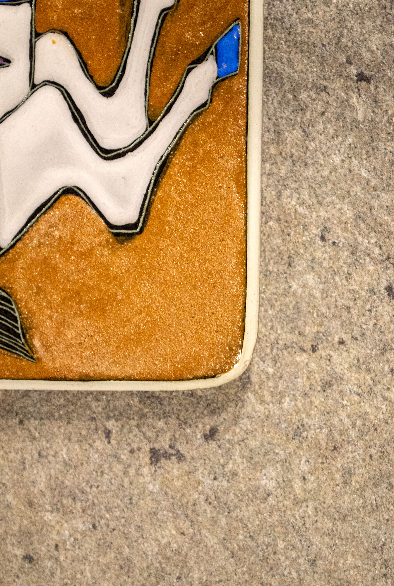 Ceramic bas-relief by Bruno Ugo for HUGO R.S.M. Repubblica di S. Marino Anni '60