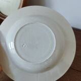 Plate Lunéville blueberry patterns