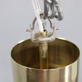 1970s Yellow Glass Pendant Light , Czechoslovakia