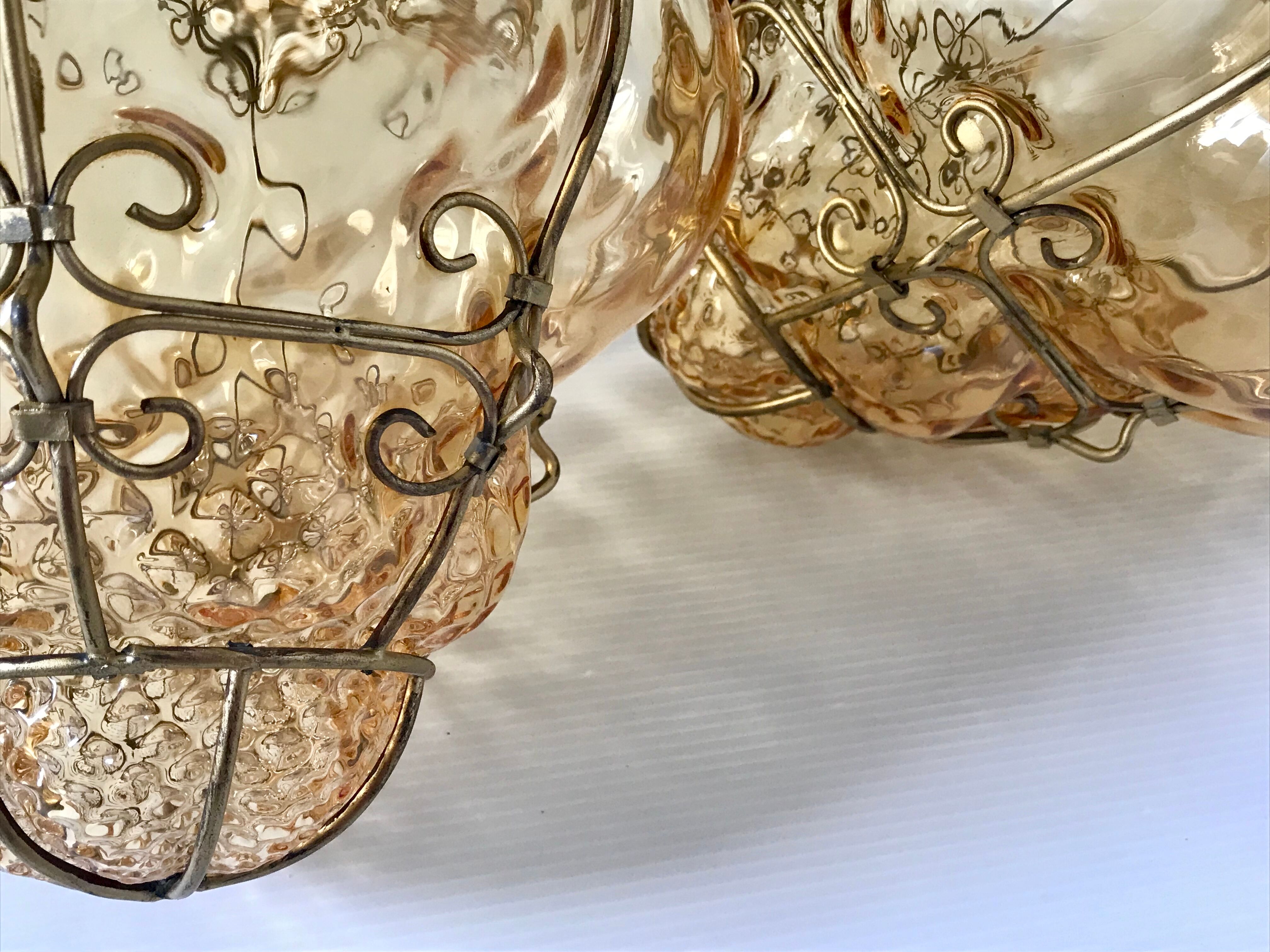 Vintage Venetian Lantern blown glass