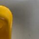 Yellow ashtray vintage design 1970