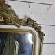 Old Louis XV style mirror with gold and white patina, 145×82cms
