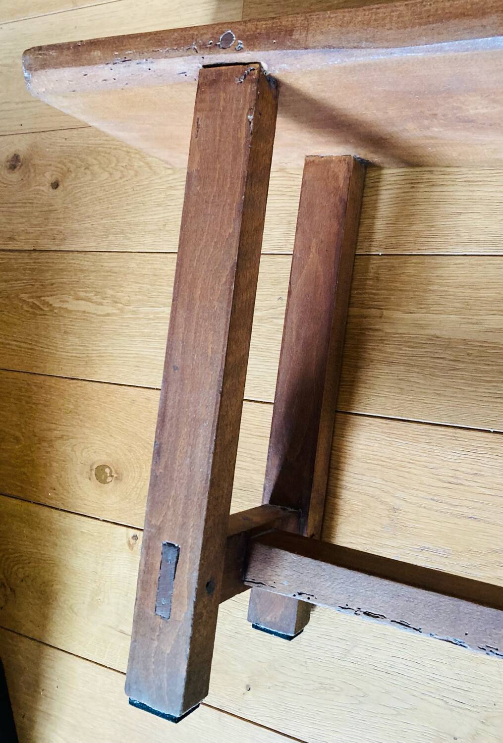 Large 19th century church bench