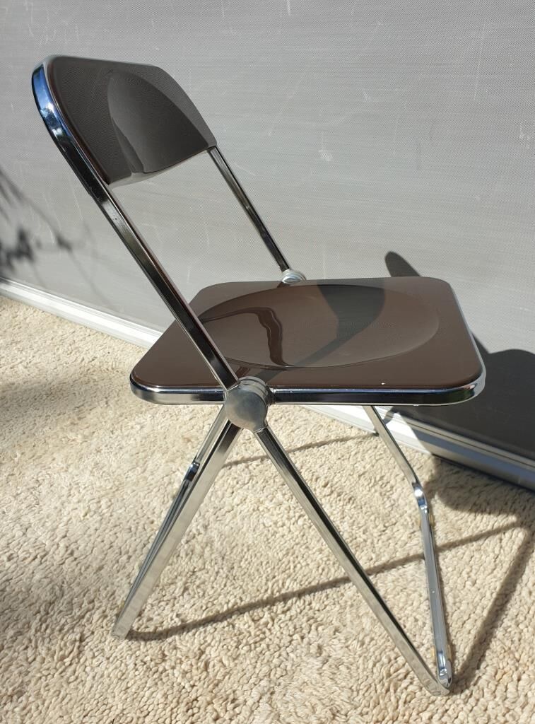 Platone desk set and Plia Platone chair by Giancarlo Piretti Edition Anonima Castelli
