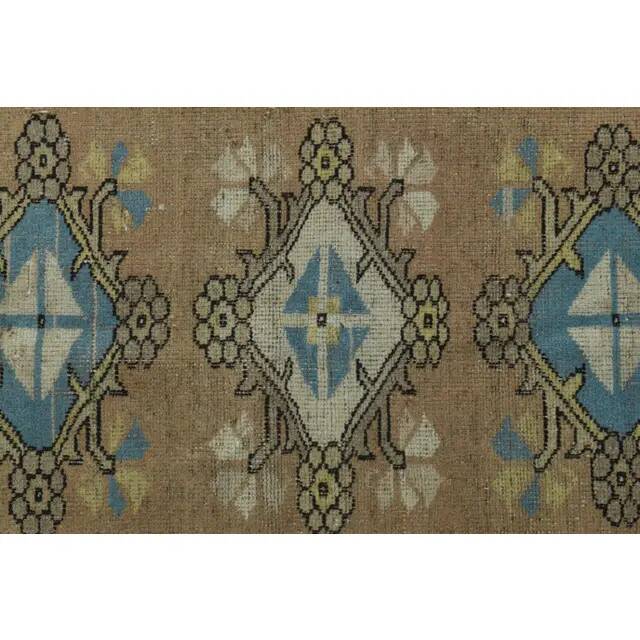 1970s Vintage Turkish Handmade Wool & Cotton Orange Area Rug 154x230