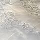 Rectangular tablecloth embroidered 285 x 185 cm