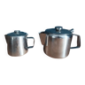 chrome stainless steel milk jug teapot