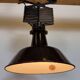 Industrial Black Enamel Scissor Ceiling Lamp, 1930s