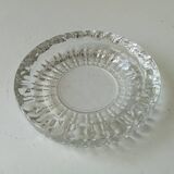 Large vintage molded glass ashtray