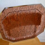 1970 tray in smoked lucite