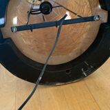 Sixties Rattan and Fiberglass Italian Floor lamp