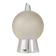 Murano glass table lamp by Itre, cone and satin sphere, Venice 1980s