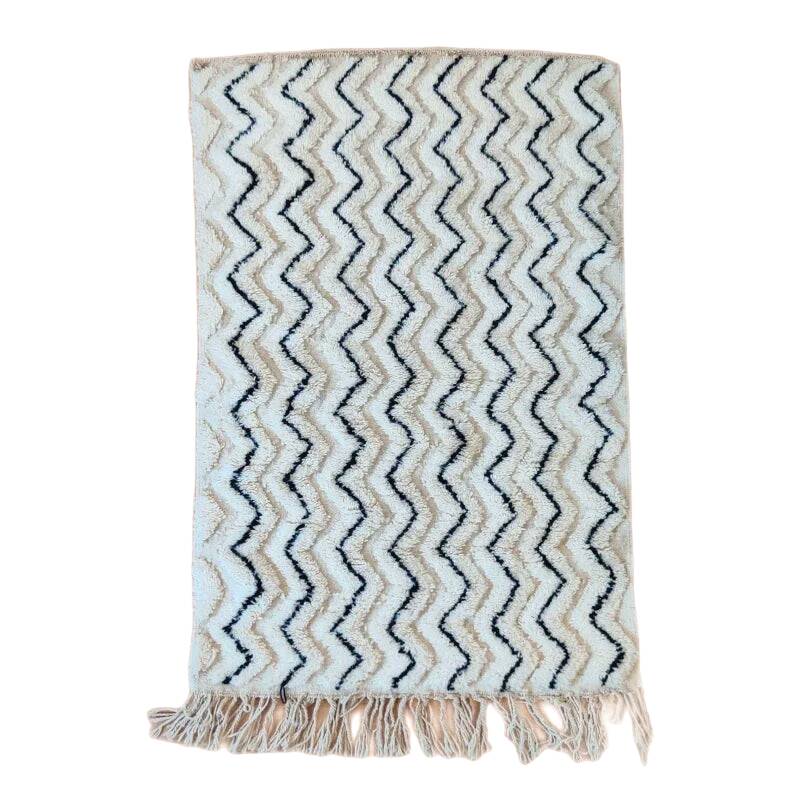 Tapis beni ouarine fait main traditionnel 250cmx150cm