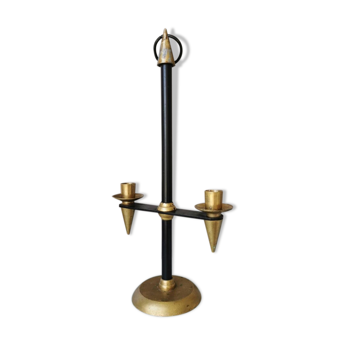 Brass chandelier, 70s