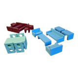 Modernist miniature furniture set made from wood, Germany 1920s