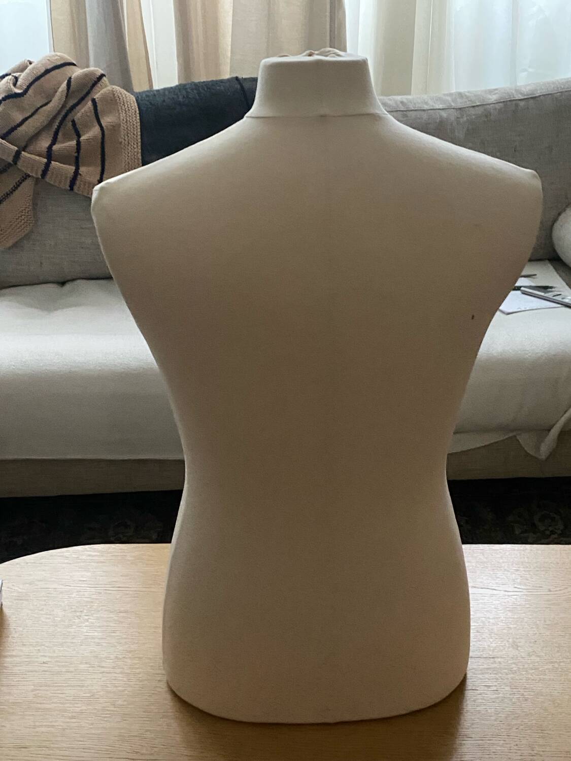 Fabric seamstress bust