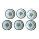 6 dessert plates ironstone J. Vieillard Bordeaux "Garland"