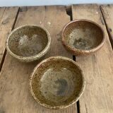 Salad bowl, 6 ramekins signed F. Baudat