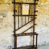 Vintage bamboo entrance hall with mirror circa 1920's