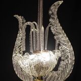 Set of 3 Art Decò Fountain Chandelier By Barovier e Toso, Murano Glass, 194