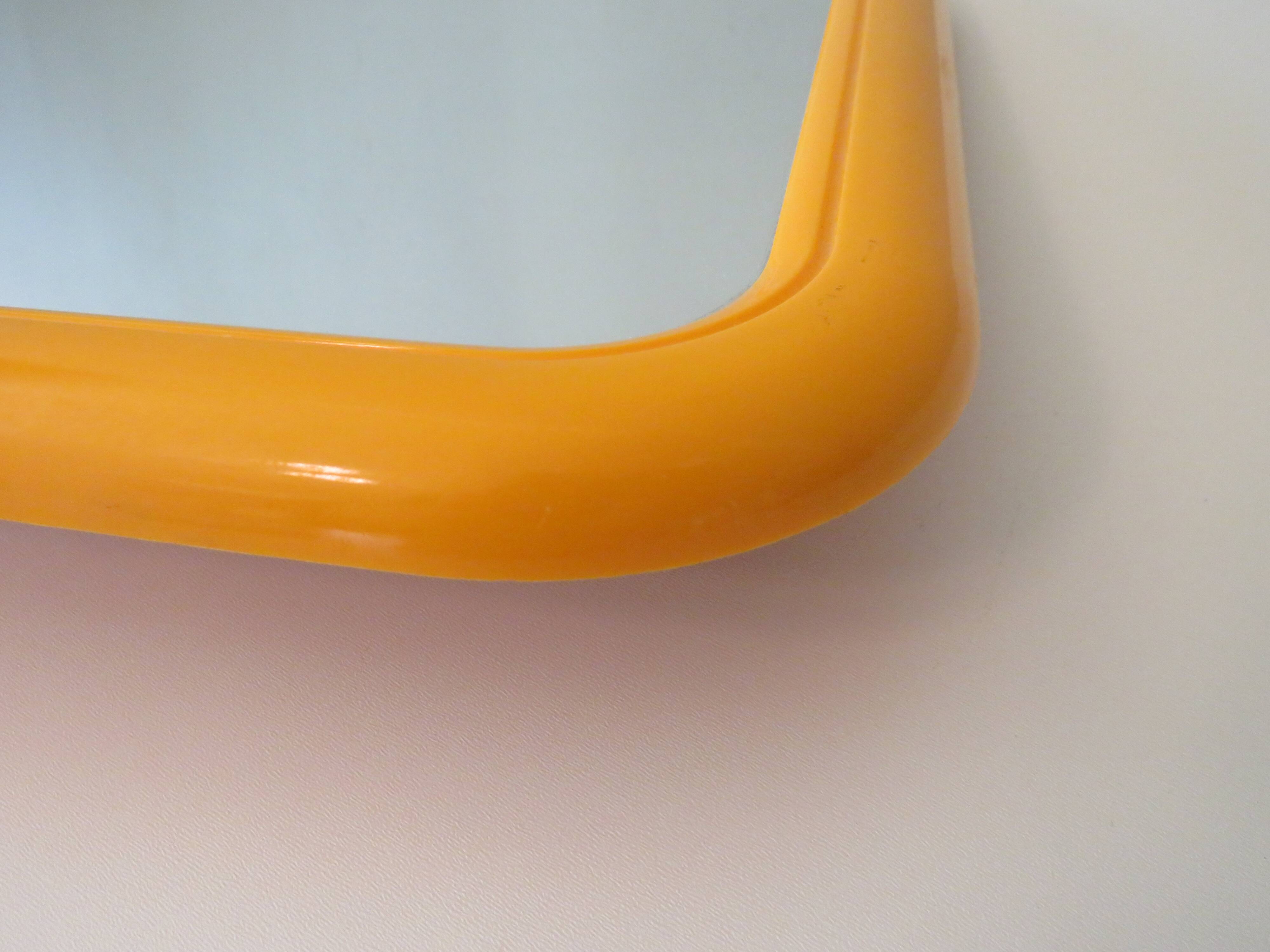 Plastic space age mirror, belgium 1960