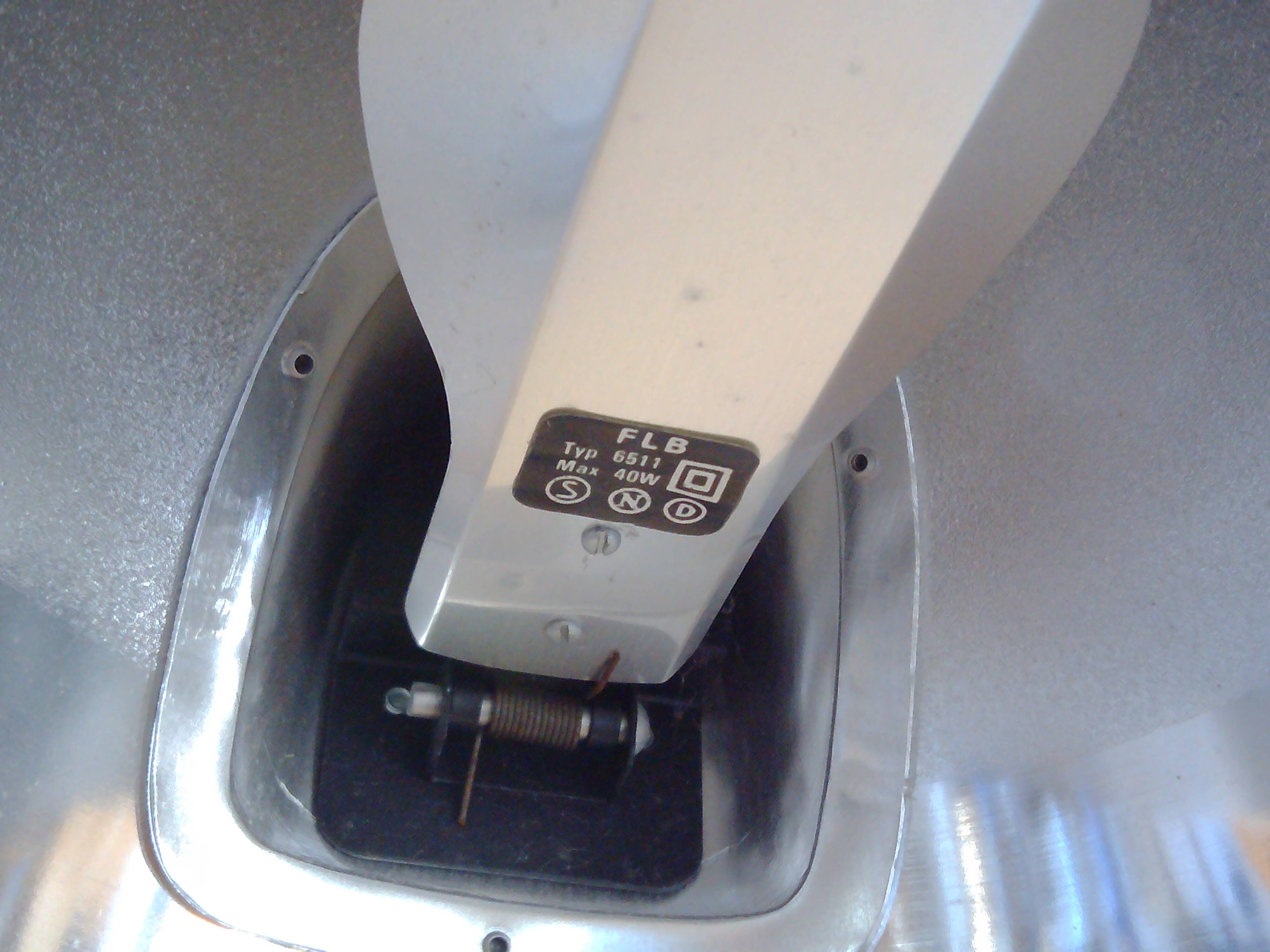 Architect lamp with tablett, Falkenberg Belysning, Sweden. 1960/70's