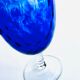 Bright blue textured glass vase from the 60s-70s, Italy, Empoli