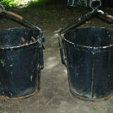 2 old industrial pot hiders 1 m
