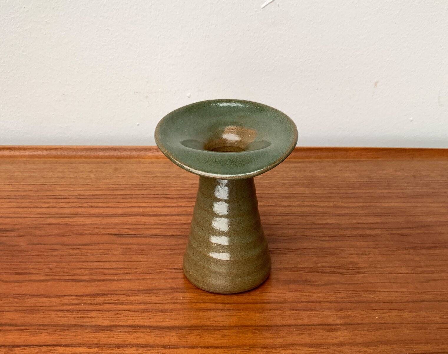 Vase de poterie d'atelier allemand vintage par Acki Jürgens, années 1970