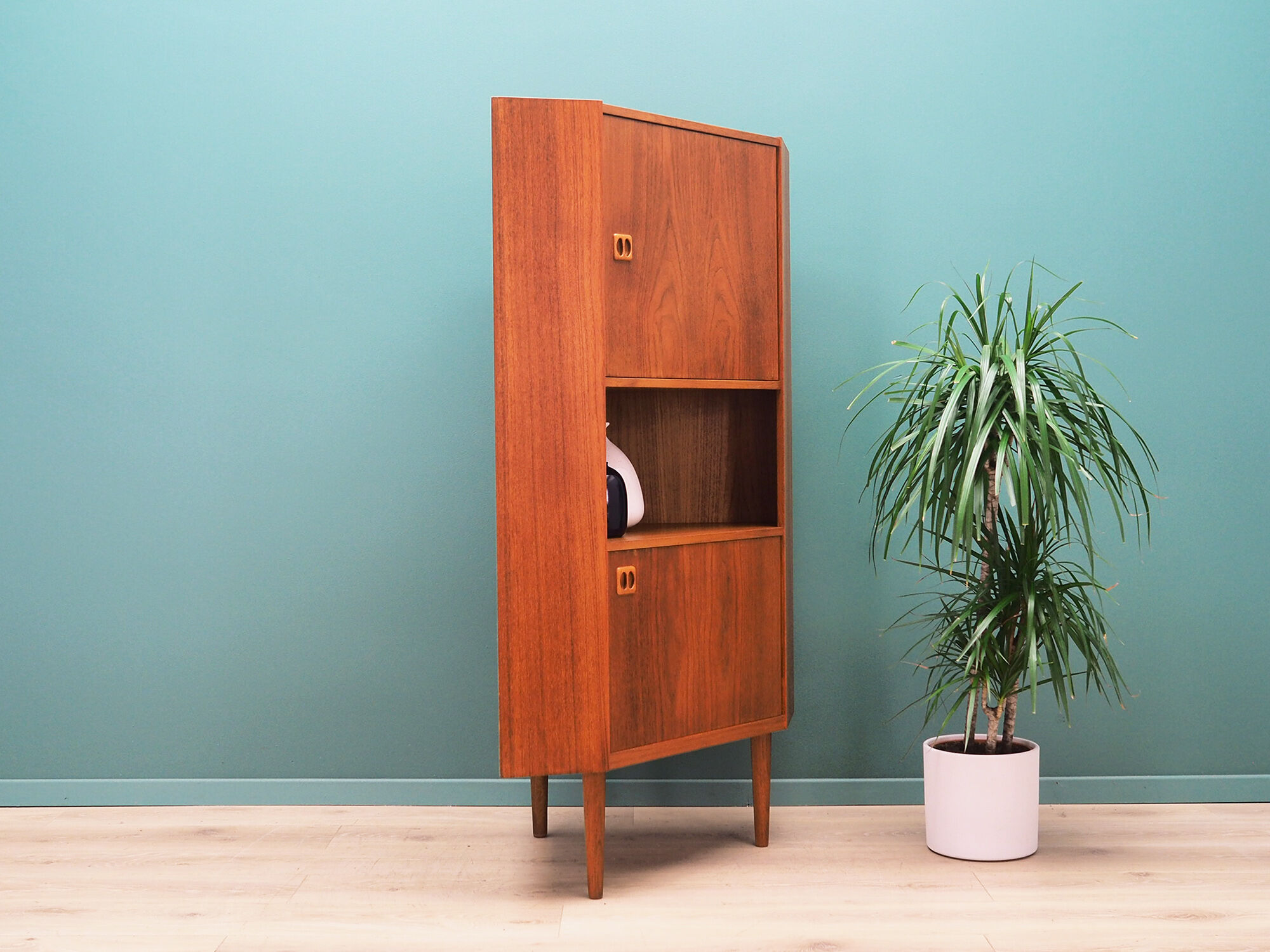 Corner cabinet teak, Danish design, 70's