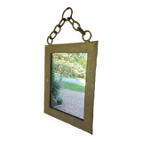 Golden wrought iron mirror