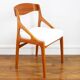 Chaise Baumann - Entièrement restaurée - Tissu, mousse & sangles : neuf