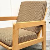 Scandinavian houndstooth armchair