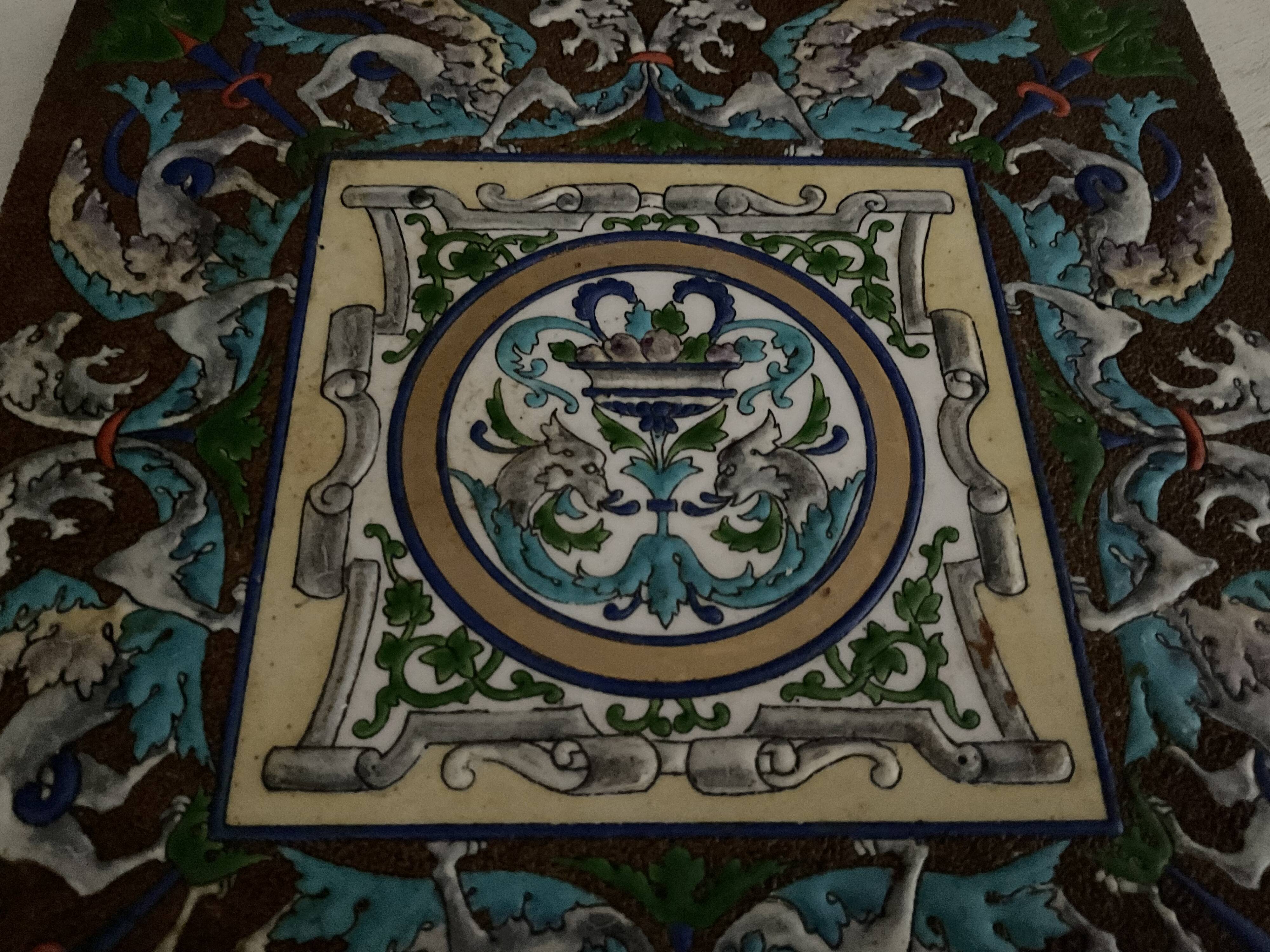 Faience tile and enamels, creil and montereau