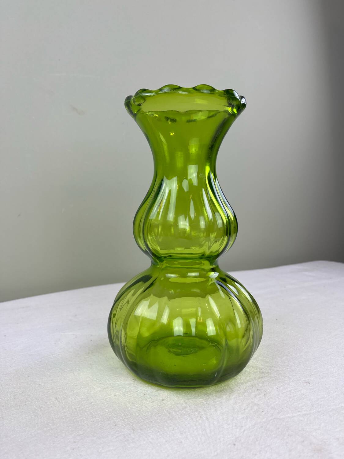 Vintage green vase