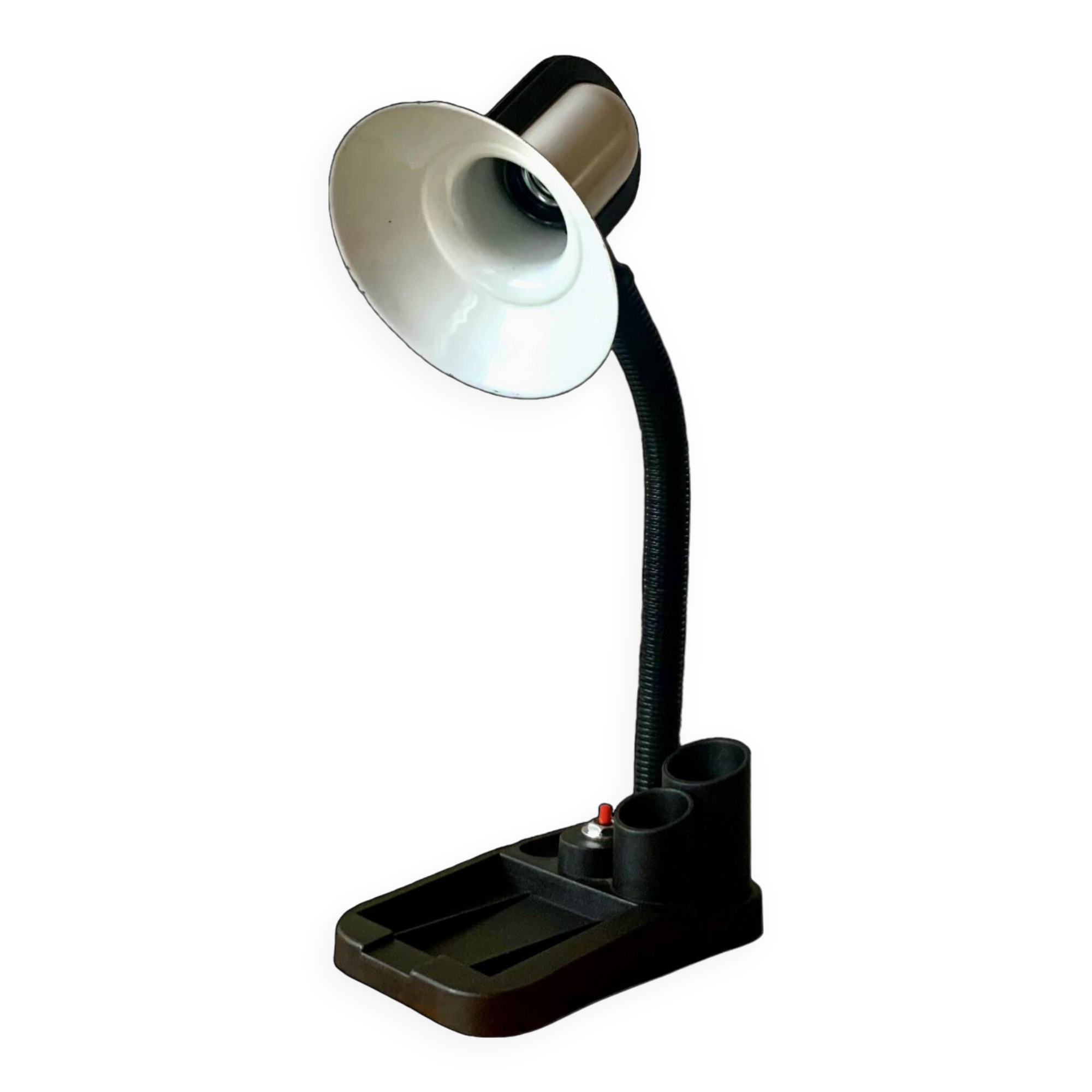 Fase vintage black and white desk lamp