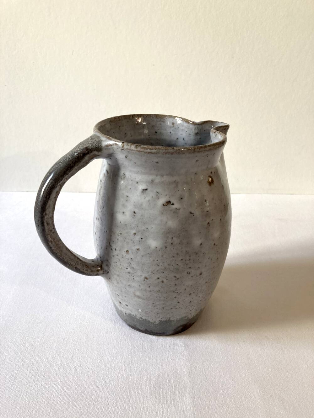 Light blue-grey glazed stoneware jug/pitcher