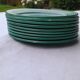 9 Plates blue green earthenware dessert
