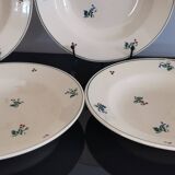 5 assiettes creuses anciennes Amandinoise St Amand