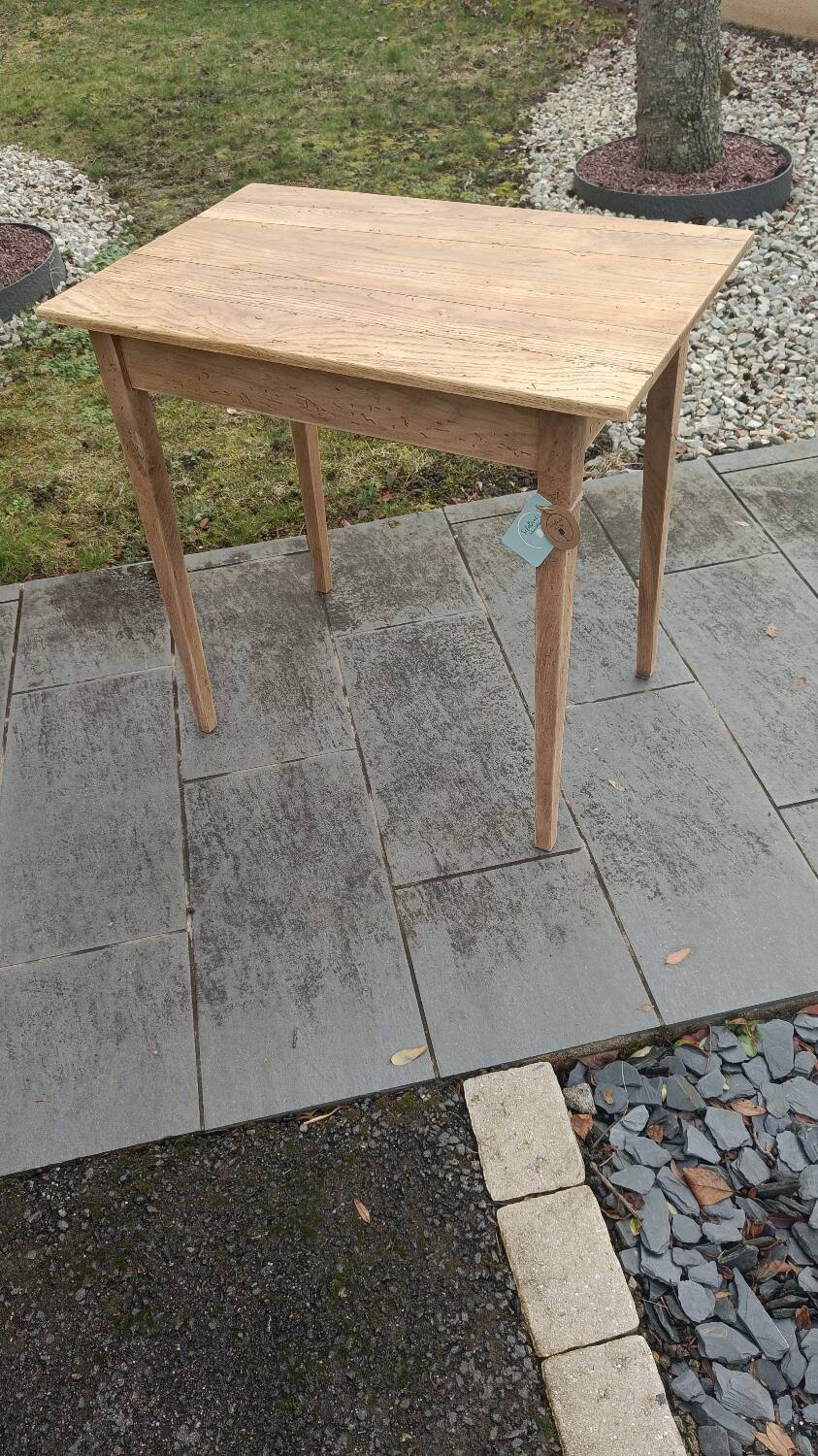 Old table made of raw wood