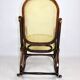 Vintage Brown Rocking Chair by Michael Thonet