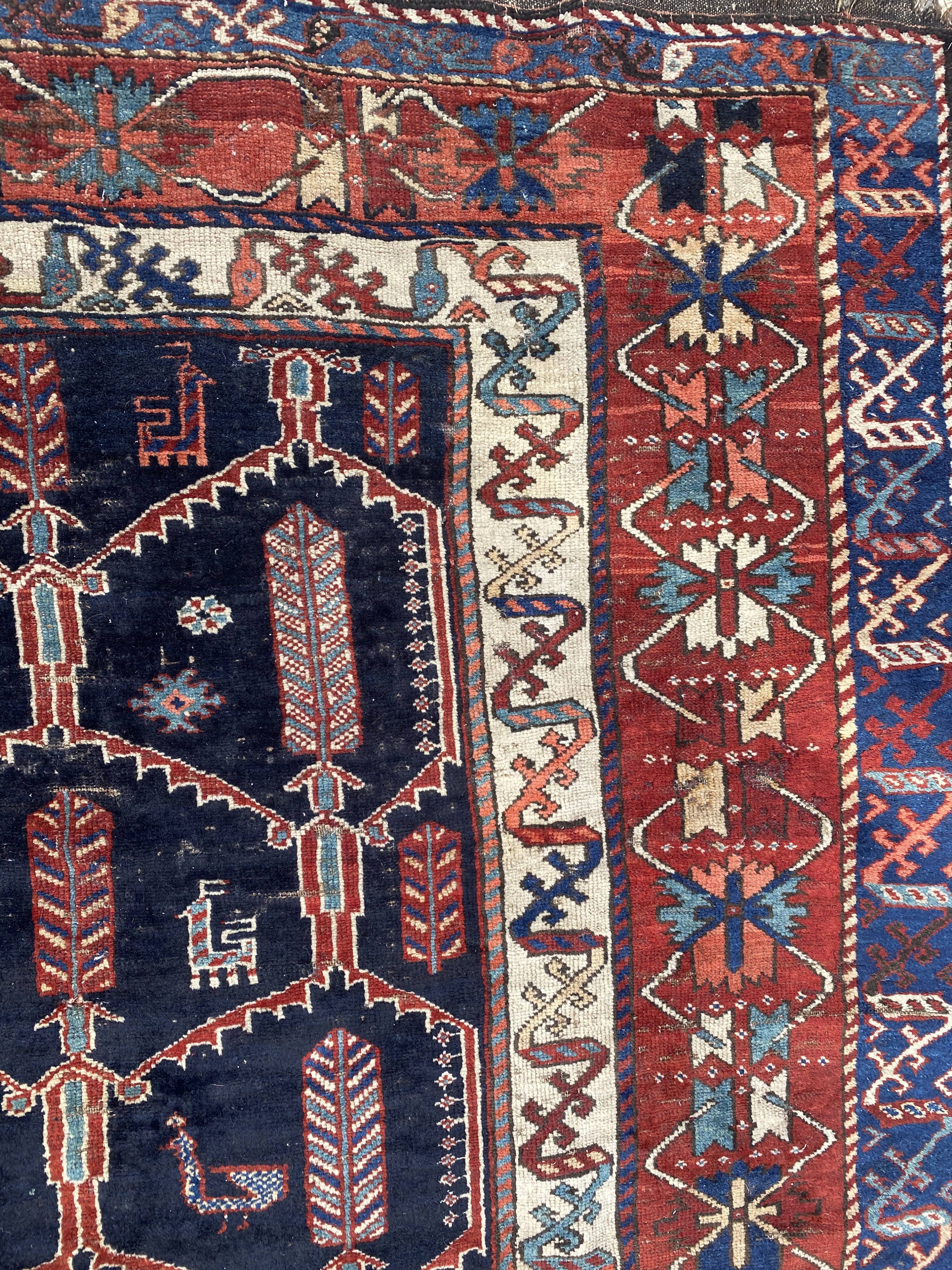 Handmade ancient Persian carpet 158x230cm