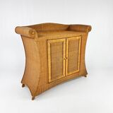 Mid-century wicker dresser, France, 1960s