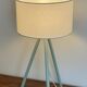 90s Green Metal Tripod Lamp