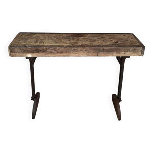 Console en chêne et